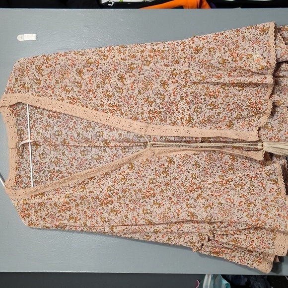 FREE PEOPLE Lola kimono floral size small - Picture 1 of 12